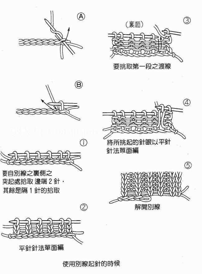 初学棒针者起针法一