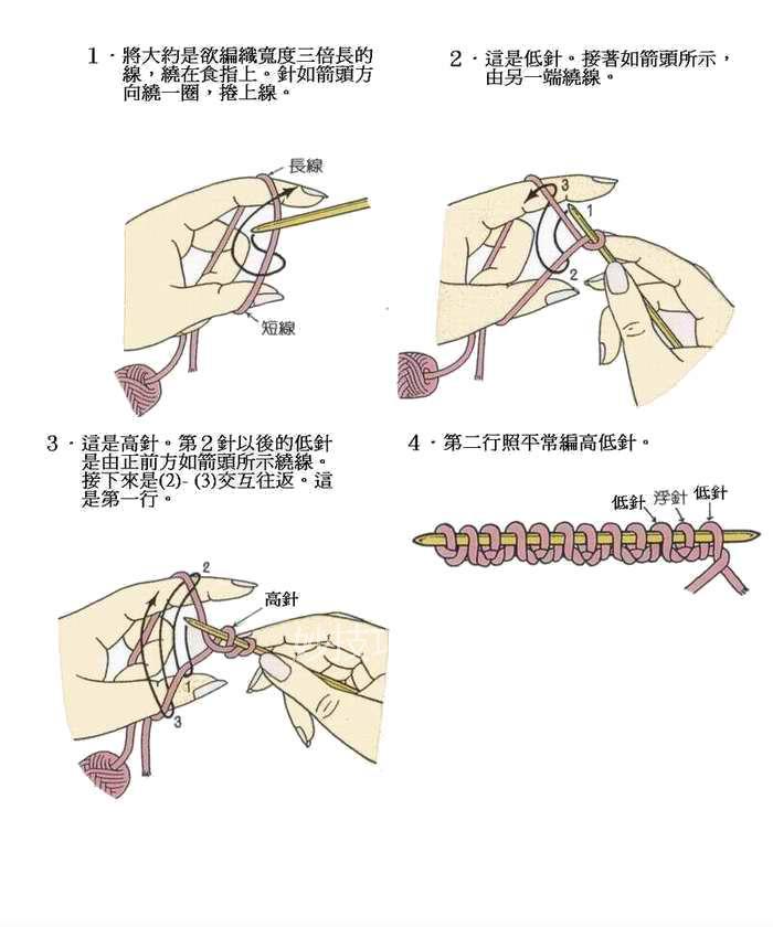 初学棒针者起针法一