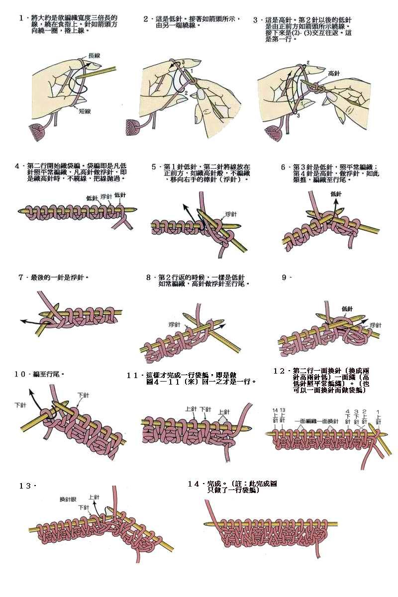 初学棒针者起针法一