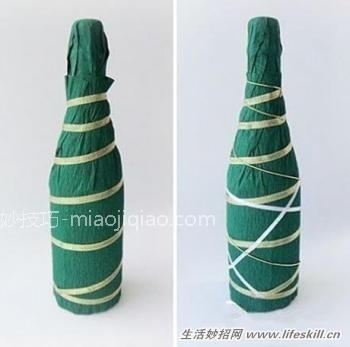 香槟红酒节日里的装饰小方法