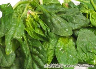 怎样去掉菠菜的涩味?