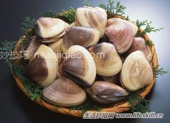 蛤蜊去泥沙的四个小技巧 