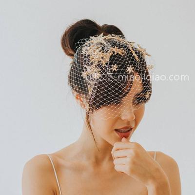 复古新娘头纱造型图片 10款新娘短面纱惊艳你的眼